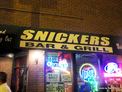 Snickers Bar & Grill Chicago Front Windows