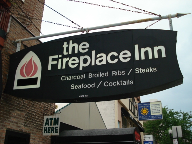 Fireplace Inn Sign